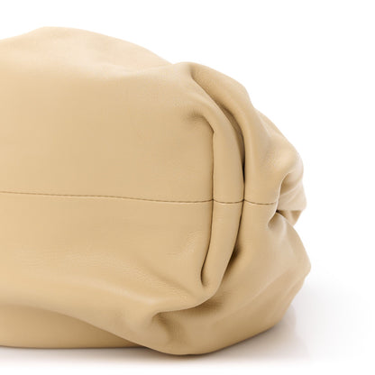 Smooth Butter Calf The Pouch Oversized Clutch Almond