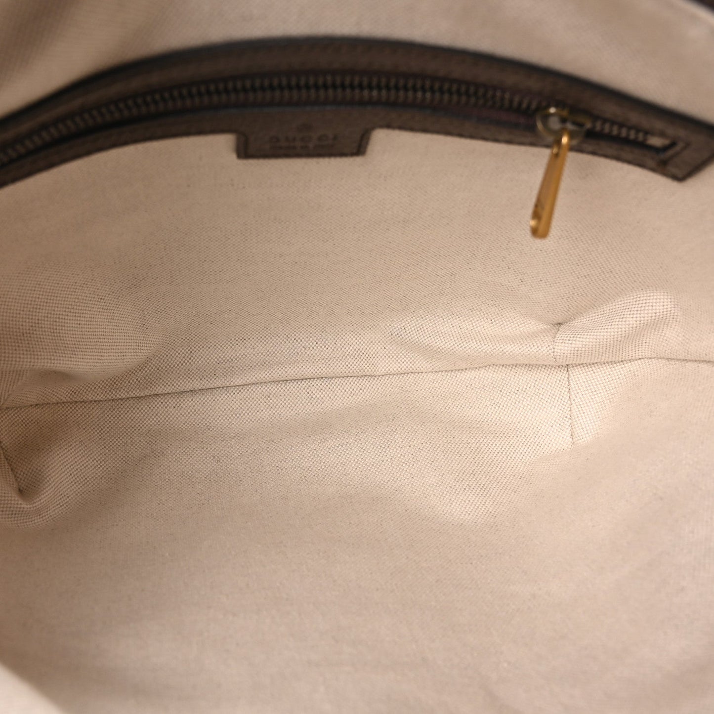GG Supreme Monogram Web Small Ophidia Half Moon Hobo Brown