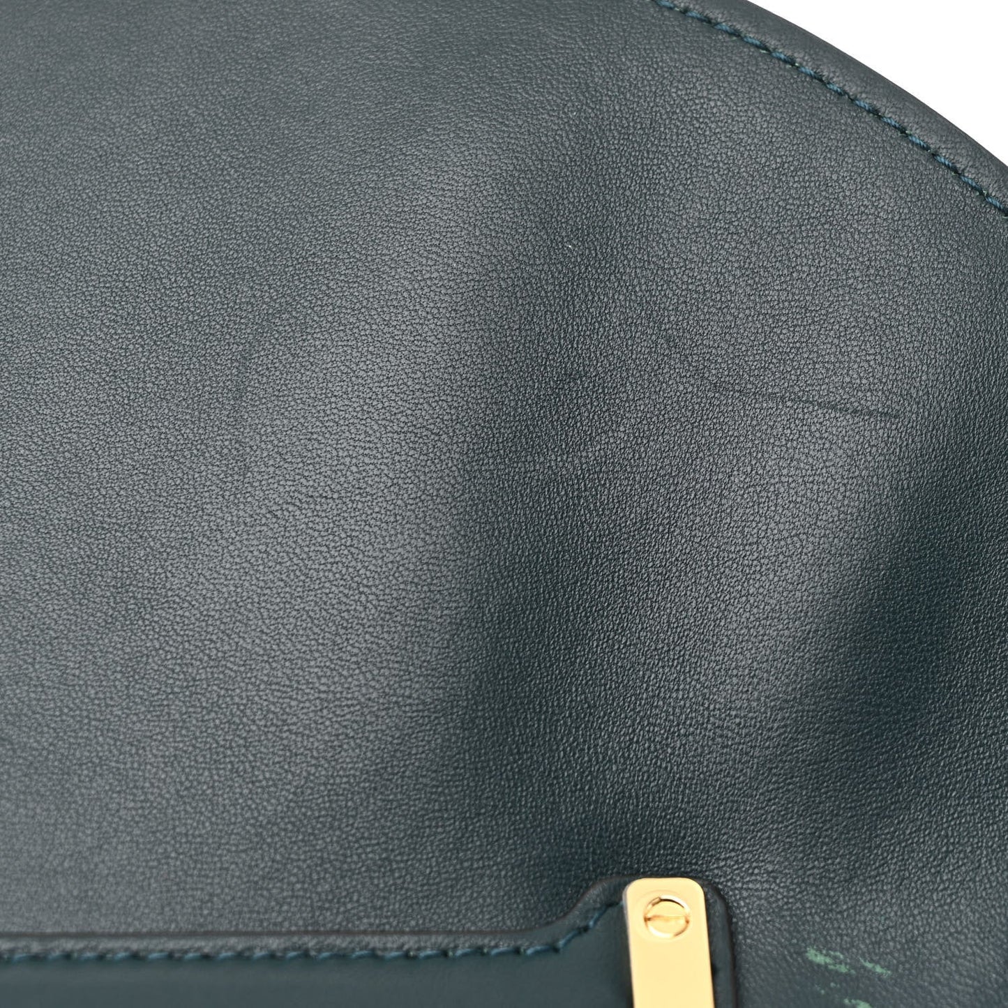 Calfskin Embossed Small Margot Top Handle Divisa Green