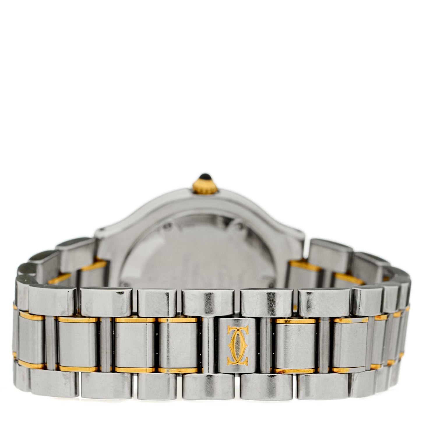 Stainless Steel 18K Yellow Gold 28mm Must de 21 Quartz Watch