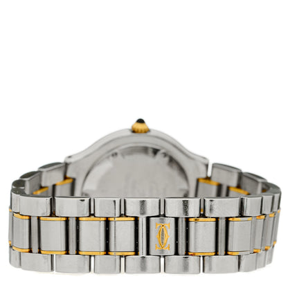 Stainless Steel 18K Yellow Gold 28mm Must de 21 Quartz Watch
