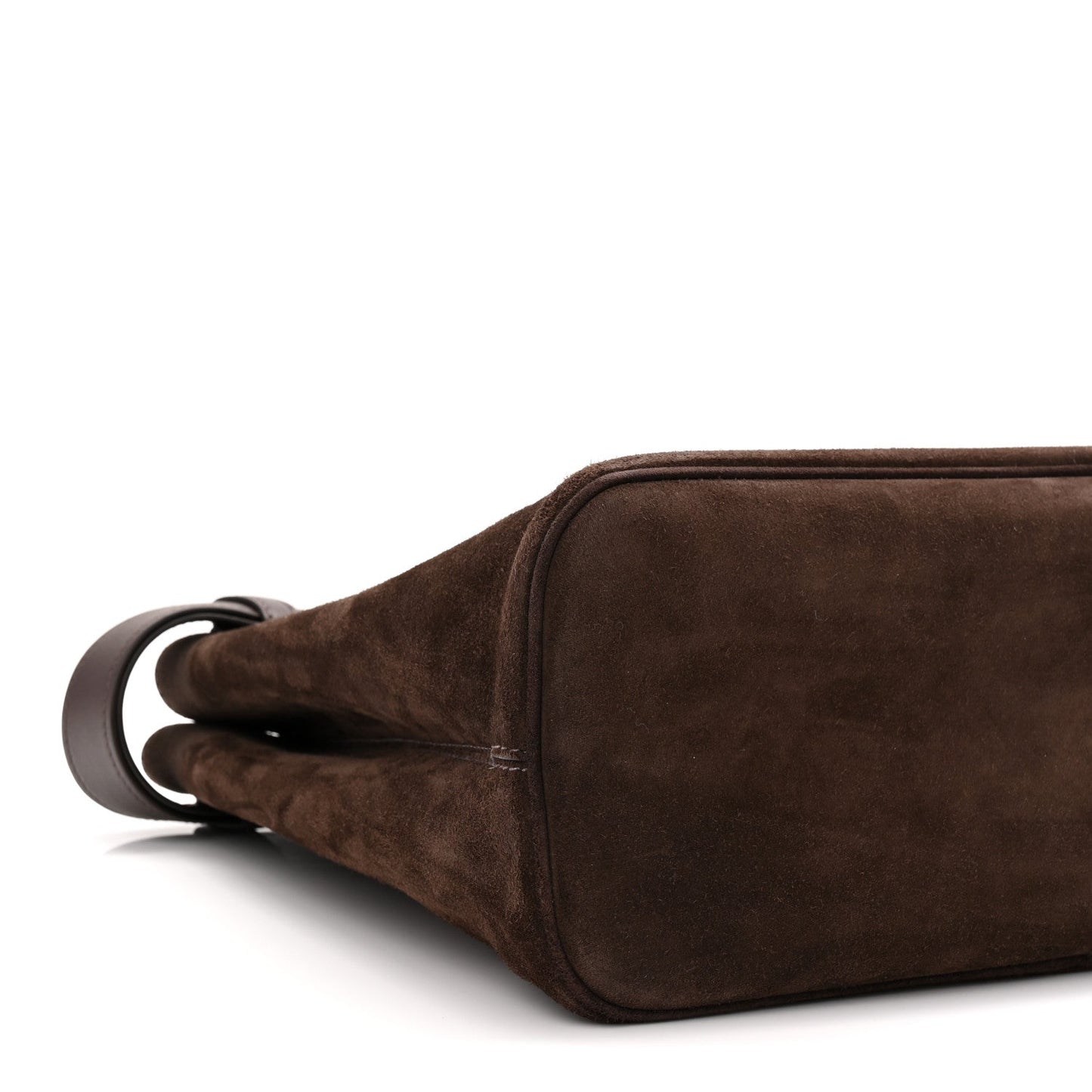 Scamosciato Large Buckle Bag With Belt Ebano
