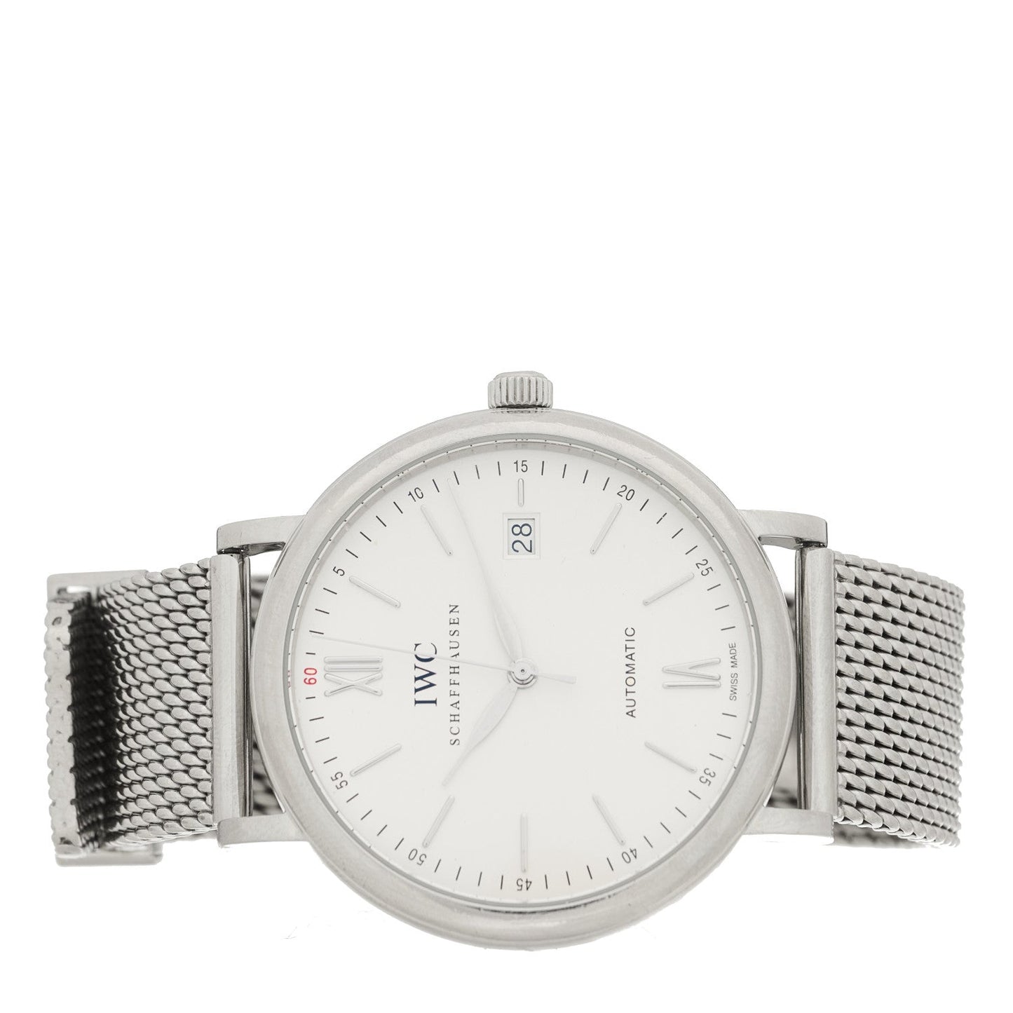 Stainless Steel 40mm Portofino Automatic Watch White IW356507