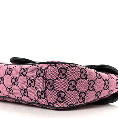Monogram Multicolor Matelasse Diagonal Small GG Marmont Shoulder Bag Pink Blue