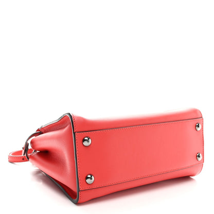 Vitello Seta Nappa Mini Plexi Handle Peekaboo Iconic Satchel Pomodoro