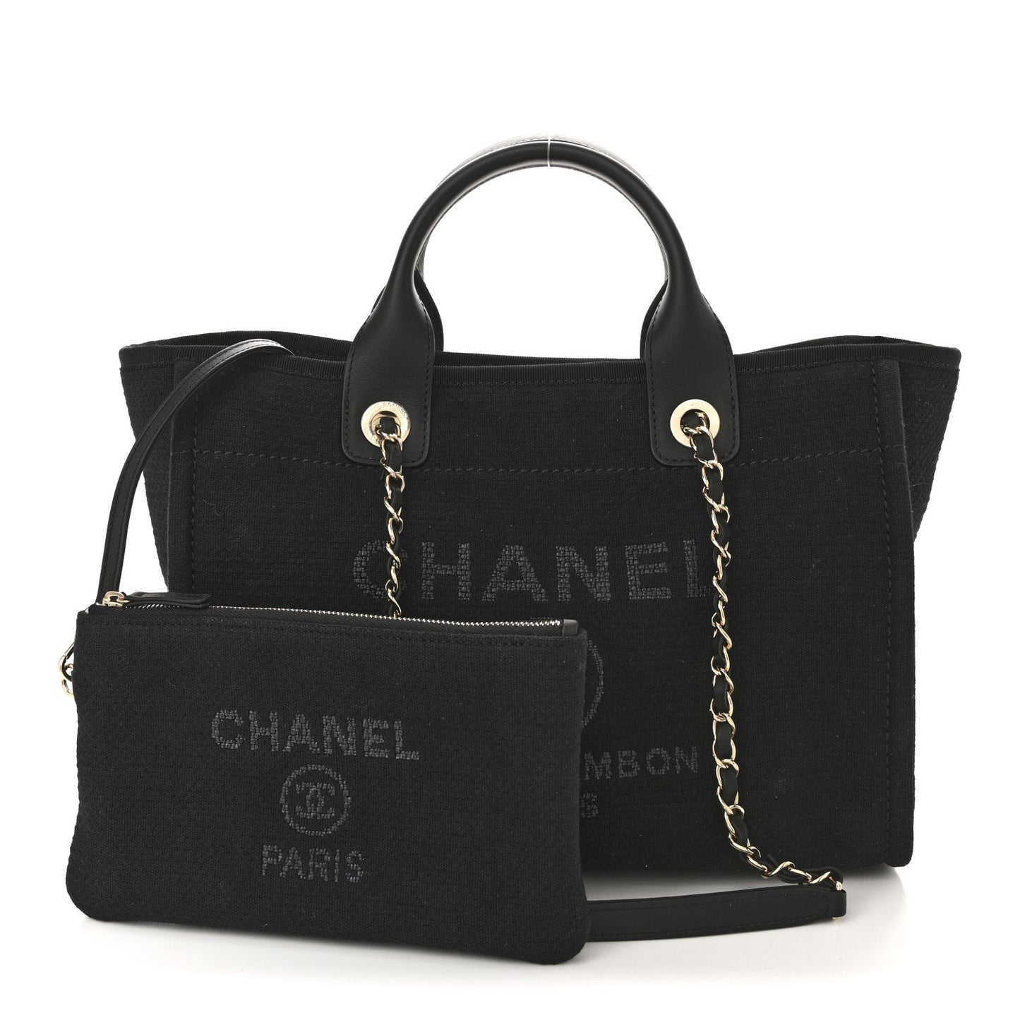 Mixed Fibers Small Deauville Tote Black