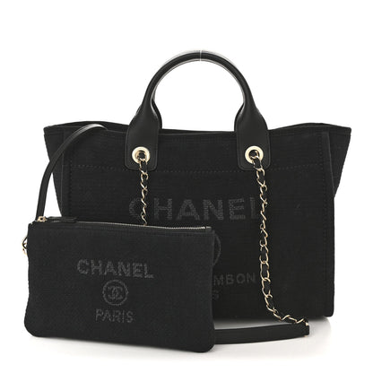 Mixed Fibers Small Deauville Tote Black