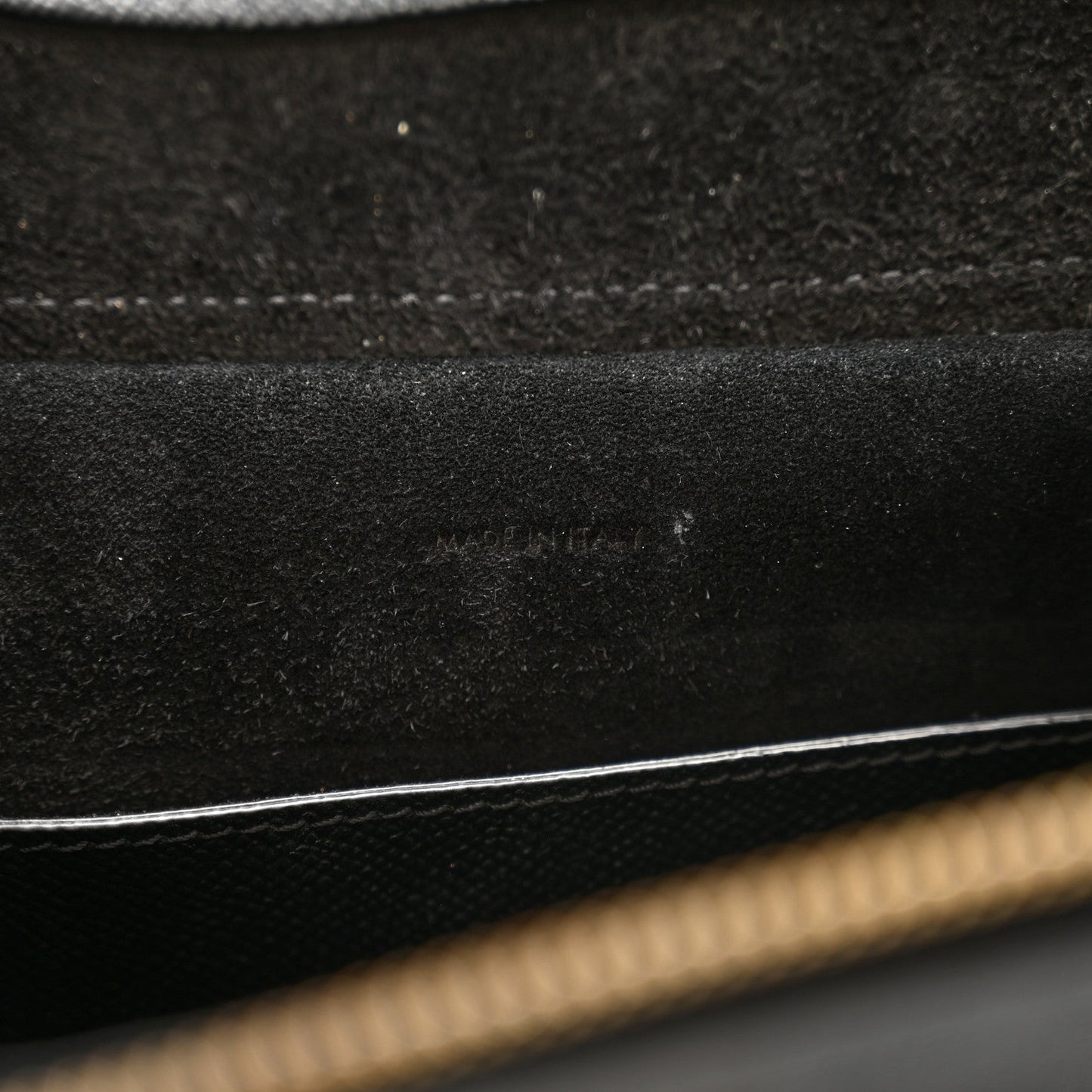 Grained Calfskin Micro Belt Bag Black