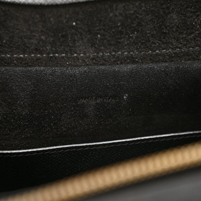 Grained Calfskin Micro Belt Bag Black