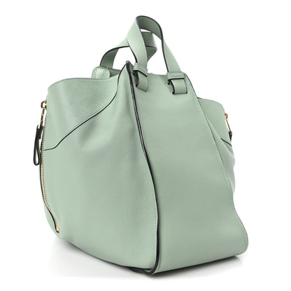 Soft Grained Calfskin Medium Hammock Shoulder Bag Light Green
