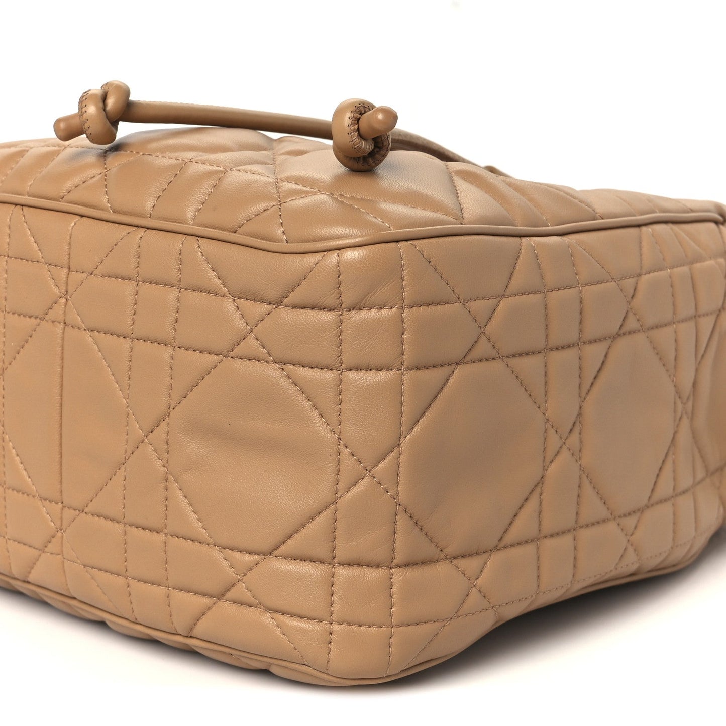 Calfskin Macrocannage Medium D-Motion Bag Light Gold