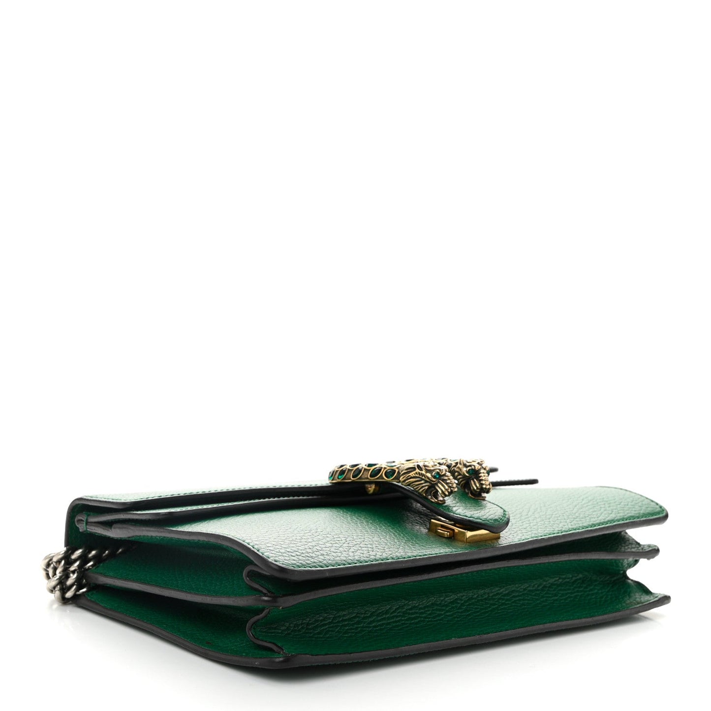Pebbled Calfskin Small Dionysus Shoulder Bag Emerald