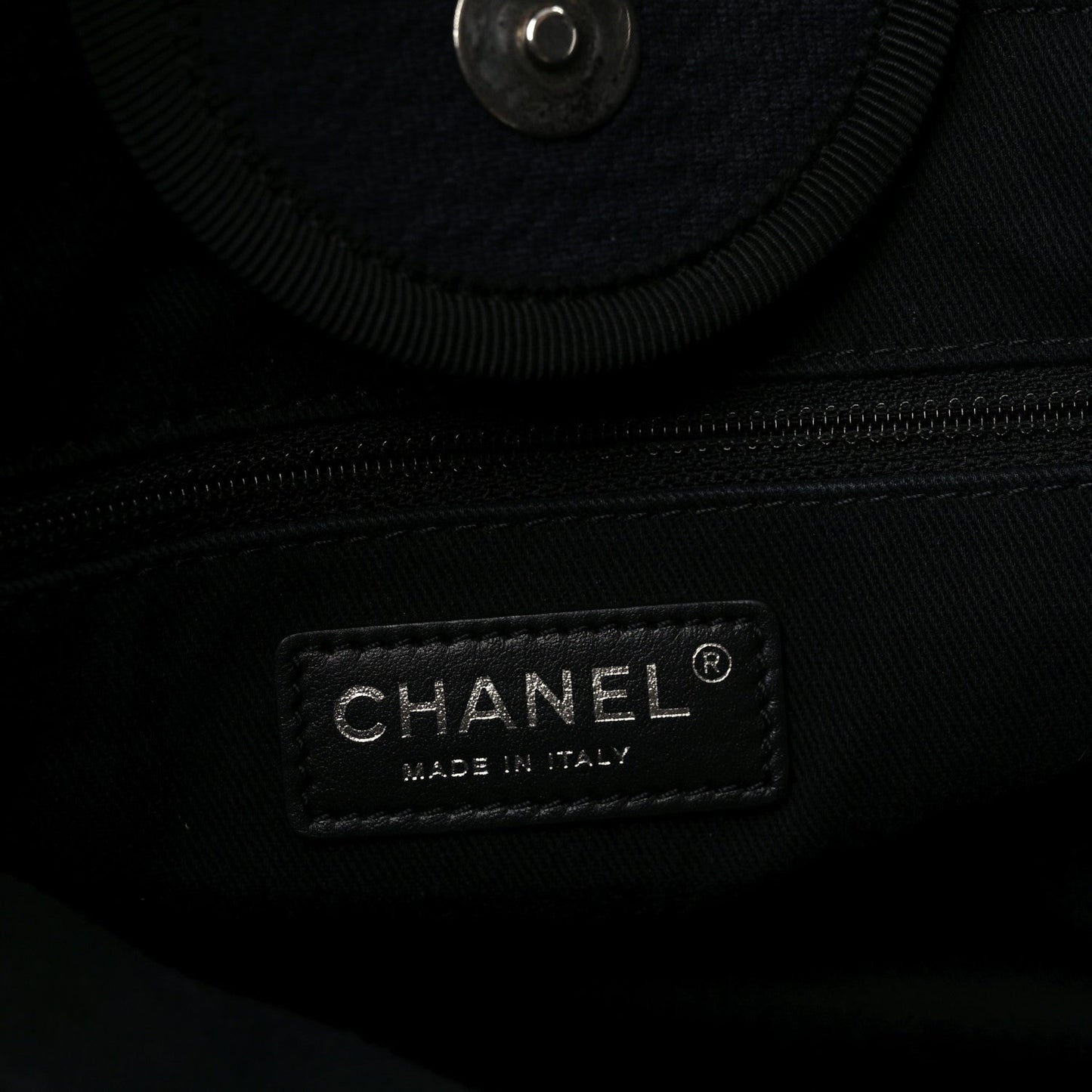 Canvas Medium Deauville Tote Black