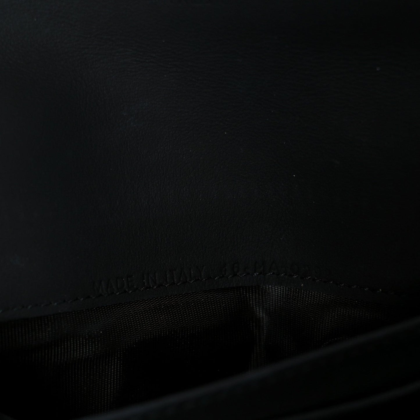 Ultra Matte Calfskin Saddle Chain Wallet Pouch Black