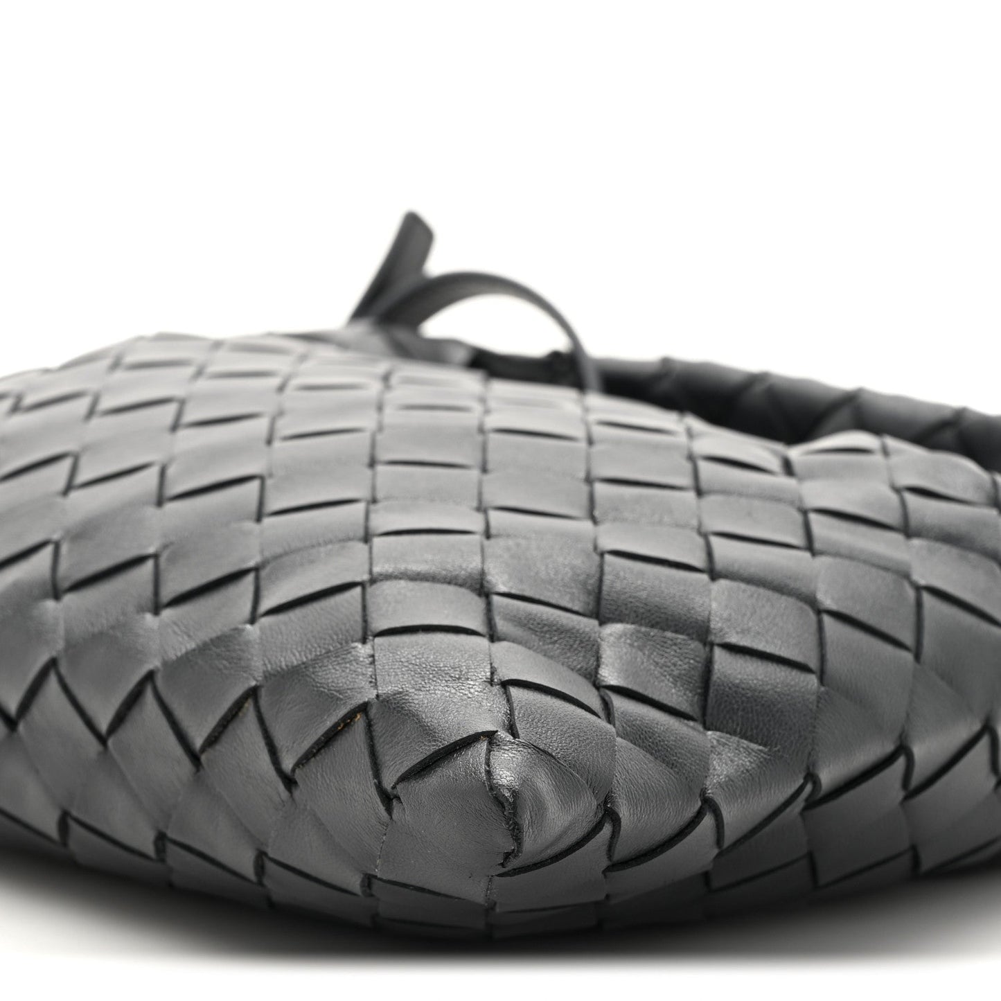 Calfskin Intrecciato Mini Hop Black