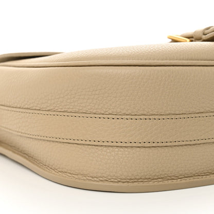 Grained Calfskin Large Bobby Flap Warm Taupe