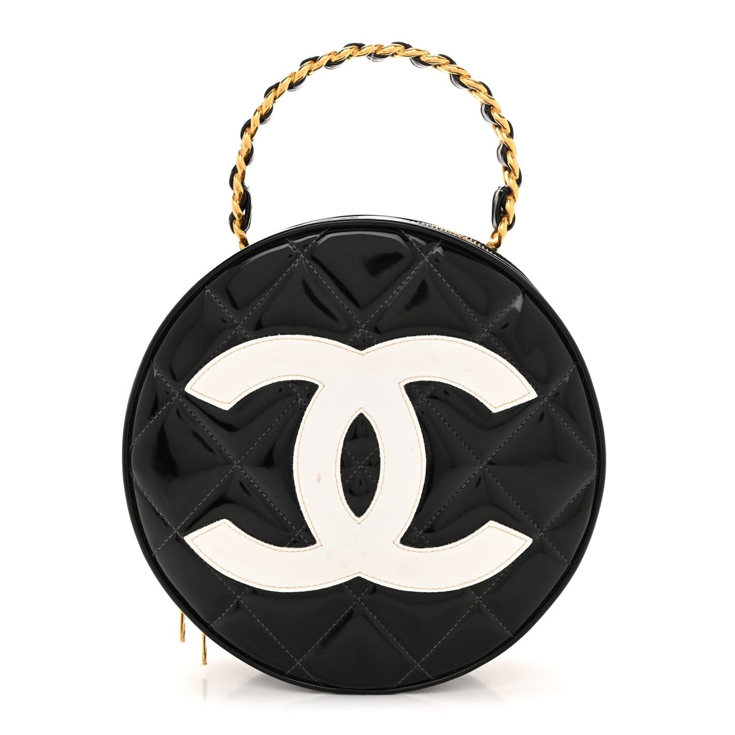 Patent CC Round Vanity Case Black