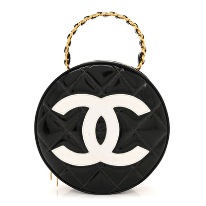Patent CC Round Vanity Case Black
