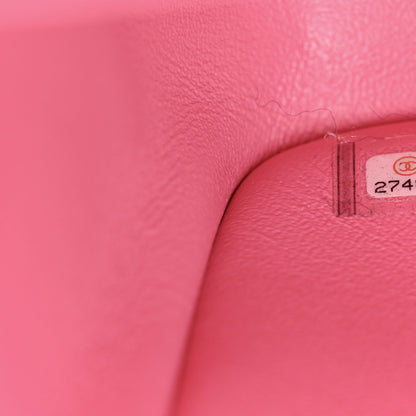 Caviar Quilted Jumbo Double Flap Pink
