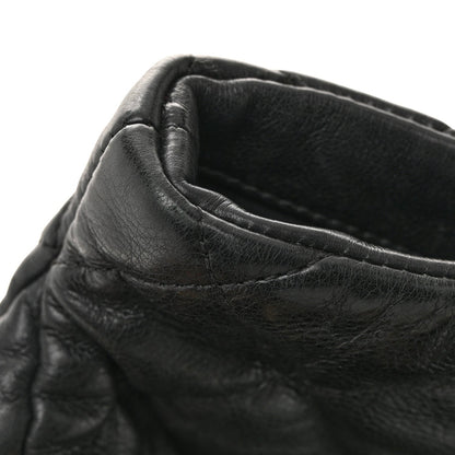 Calfskin Quilted Large Chain Me Hobo Black