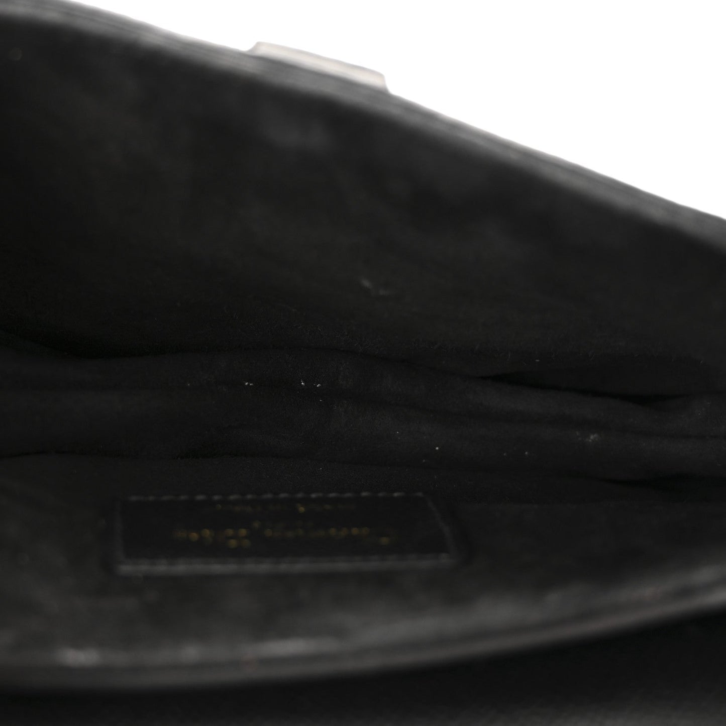 Grained Calfskin Mini Saddle Bag With Strap Black