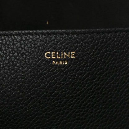 Grained Calfskin Triomphe Medium Cabas Anais Black
