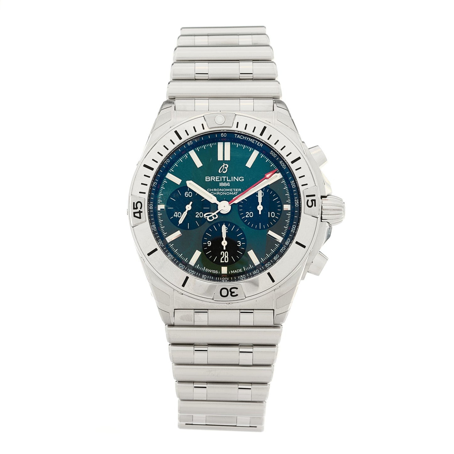 Stainless Steel 42mm Bentley Edition Chronomat Automatic Watch Green AB0134