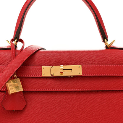 Epsom Kelly Sellier 28 Rouge Casaque