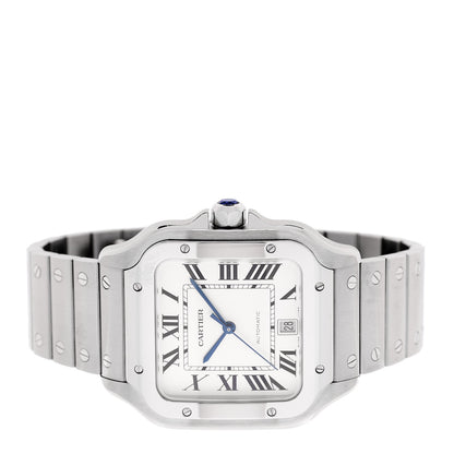Stainless Steel 39.8mm Santos De Cartier Automatic Watch
