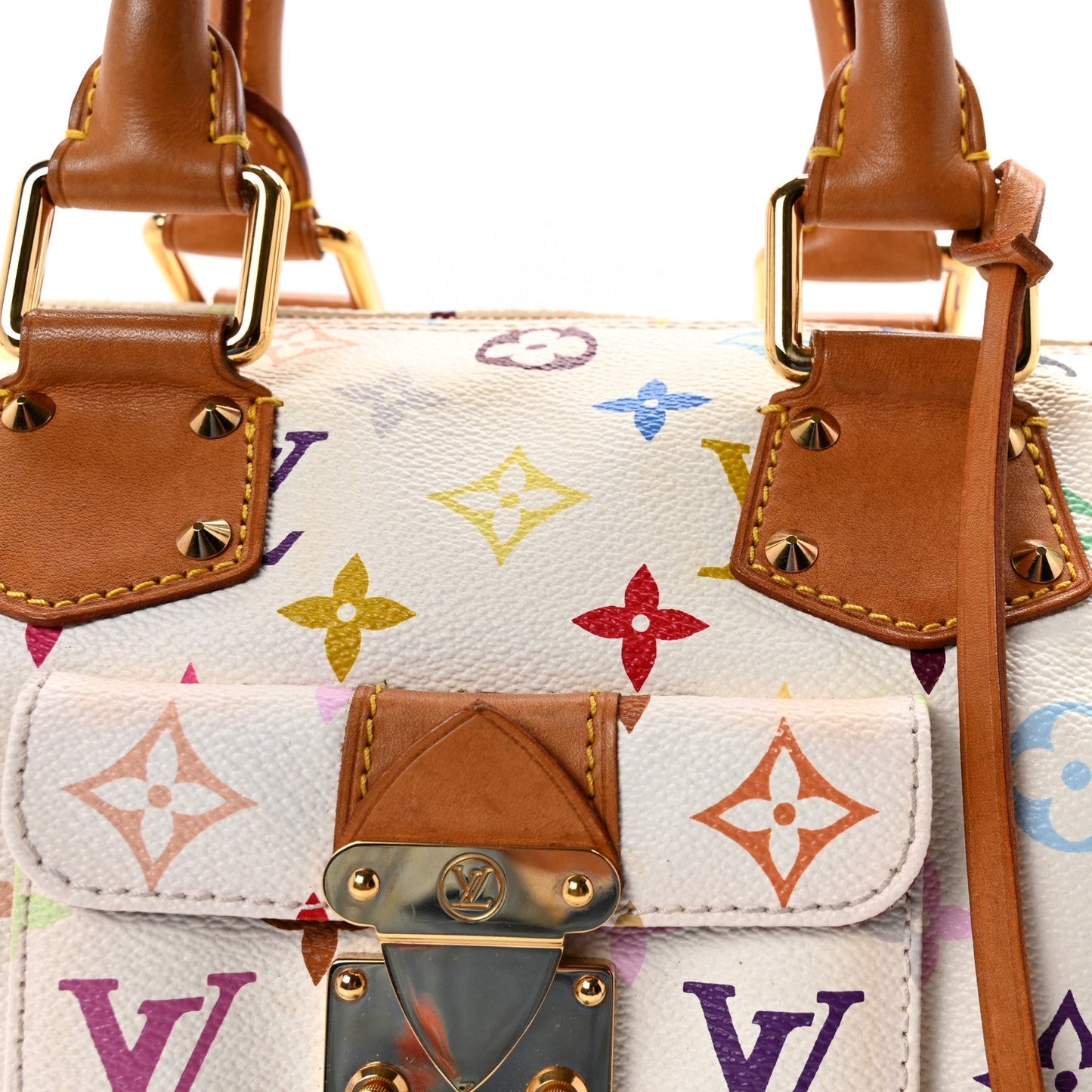 Monogram Multicolor Speedy 30 White