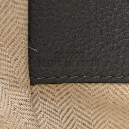 Grained Calfskin Small Hammock Shoulder Bag Asphalt