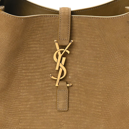 Suede Lizard Embossed Small Le 5 A 7 Soft Hobo Dark Pistachio