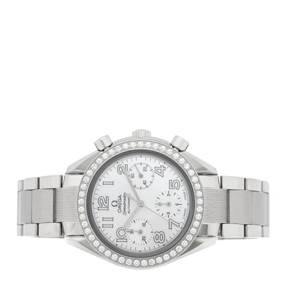 Stainless Steel Diamond Bezel Mother of Pearl 39mm Speedmaster Chronograph Automatic Watch 3535.70.00