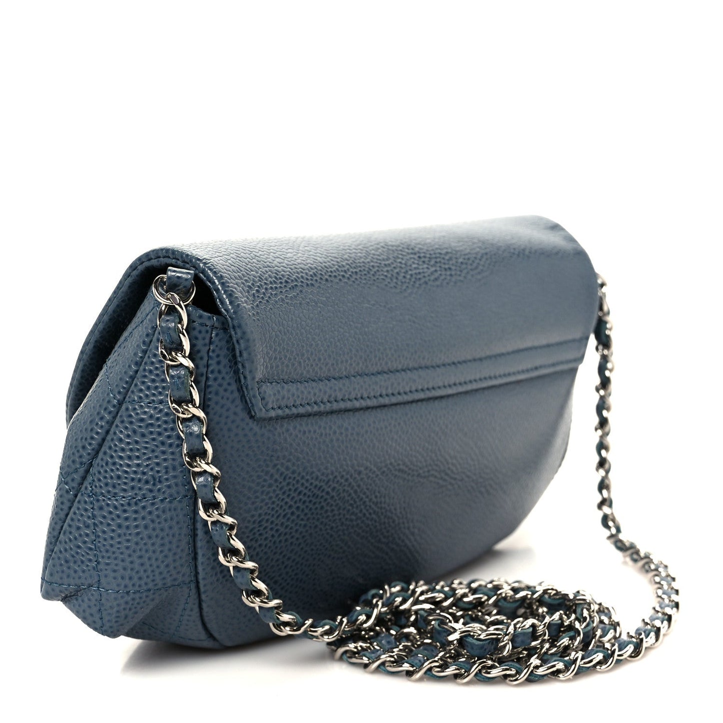 Caviar Half Moon Wallet On Chain WOC Blue
