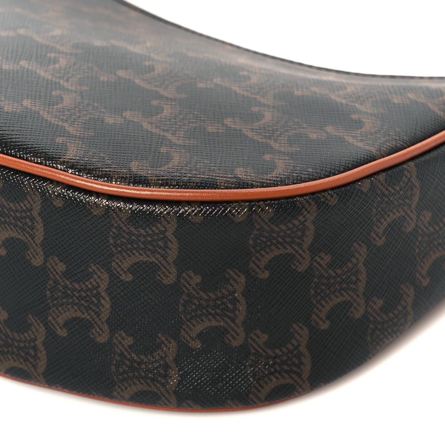 Triomphe Canvas Calfskin Medium Strap Ava Triomphe Shoulder Bag Tan