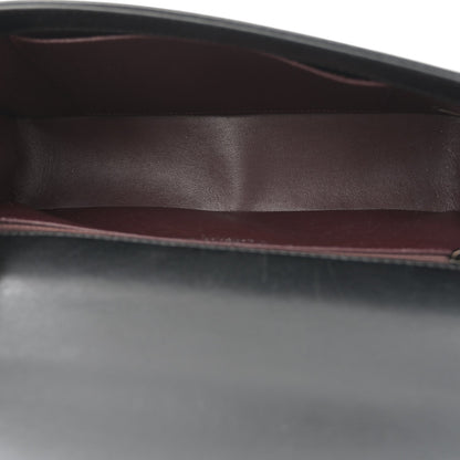 Calfskin Embossed New Medium Paris Salzburg Boy Flap Black