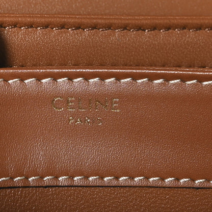 Canvas Calfskin Triomphe Teen Besace Tan
