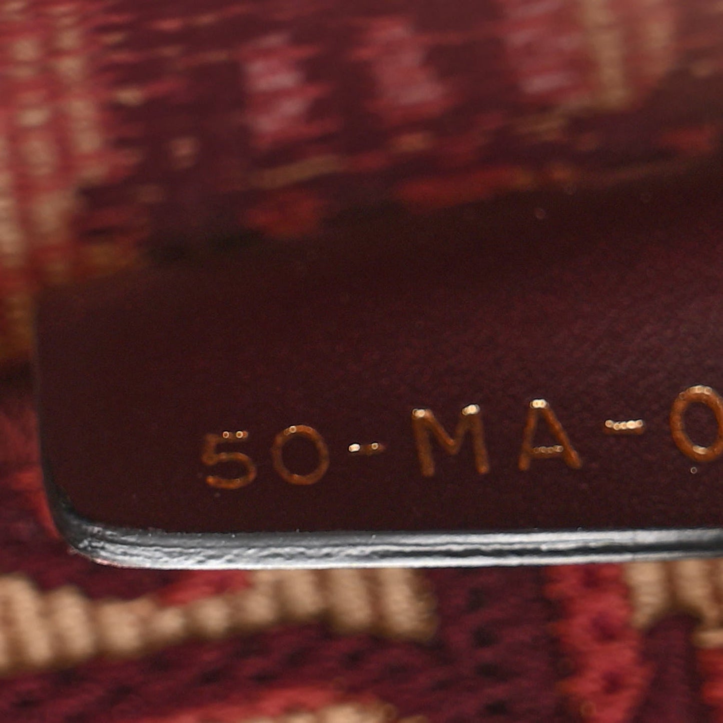 Oblique Large Book Tote Burgundy Multicolor