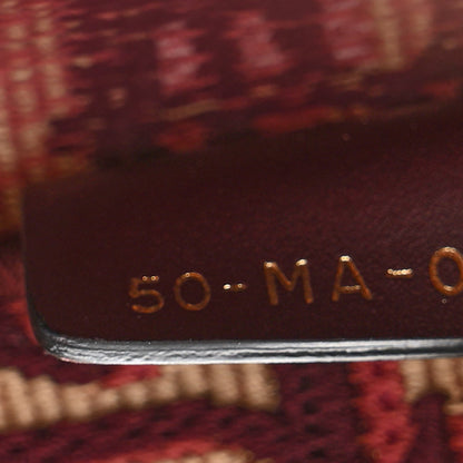Oblique Large Book Tote Burgundy Multicolor