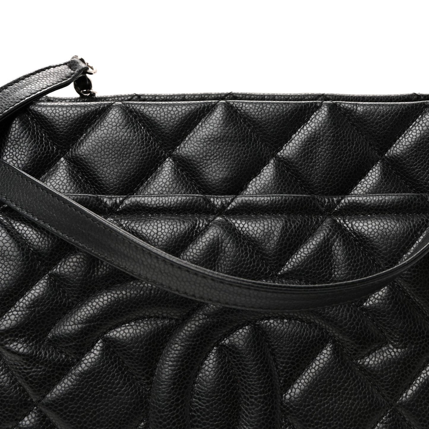 Caviar Quilted Timeless CC Soft Tote Black