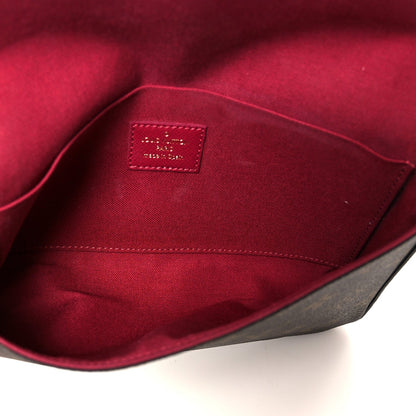 Monogram Pochette Felicie Chain Wallet Fuchsia