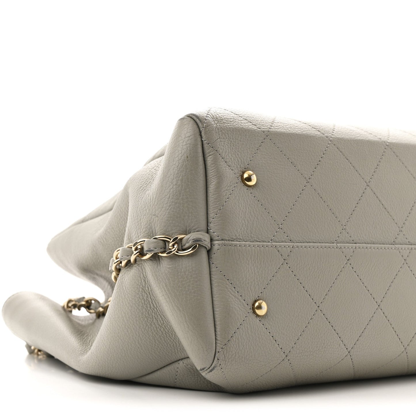 Bullskin Stitched Large Shopping Bag Grey