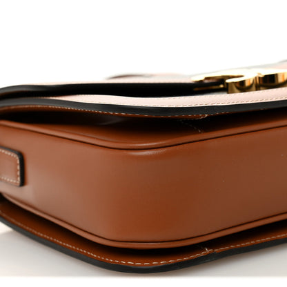 Triomphe Canvas Calfskin Medium Triomphe Bag Tan