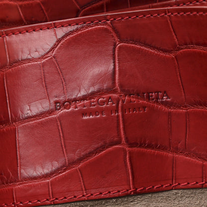 Soft Crocodile Fume Medium Roma Tote Blood
