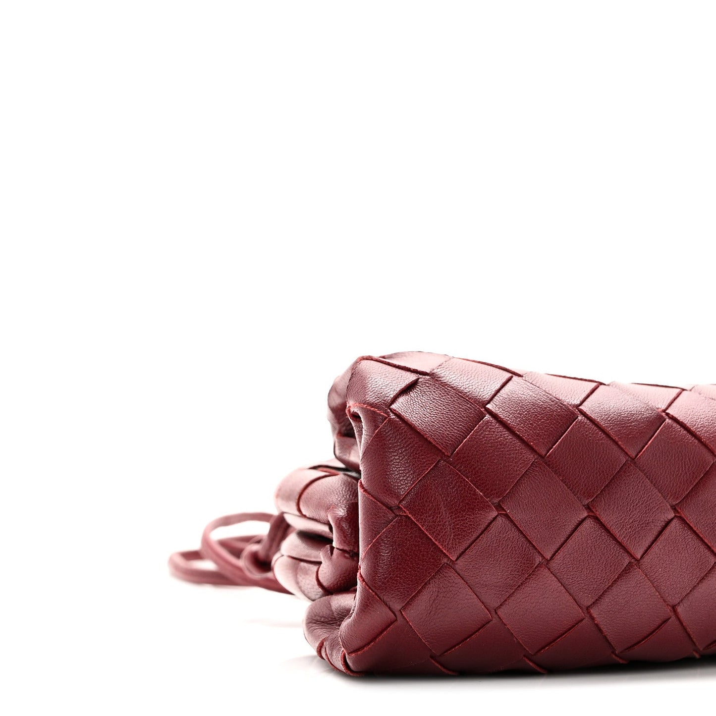 Nappa Intrecciato The Mini Pouch Bordeaux