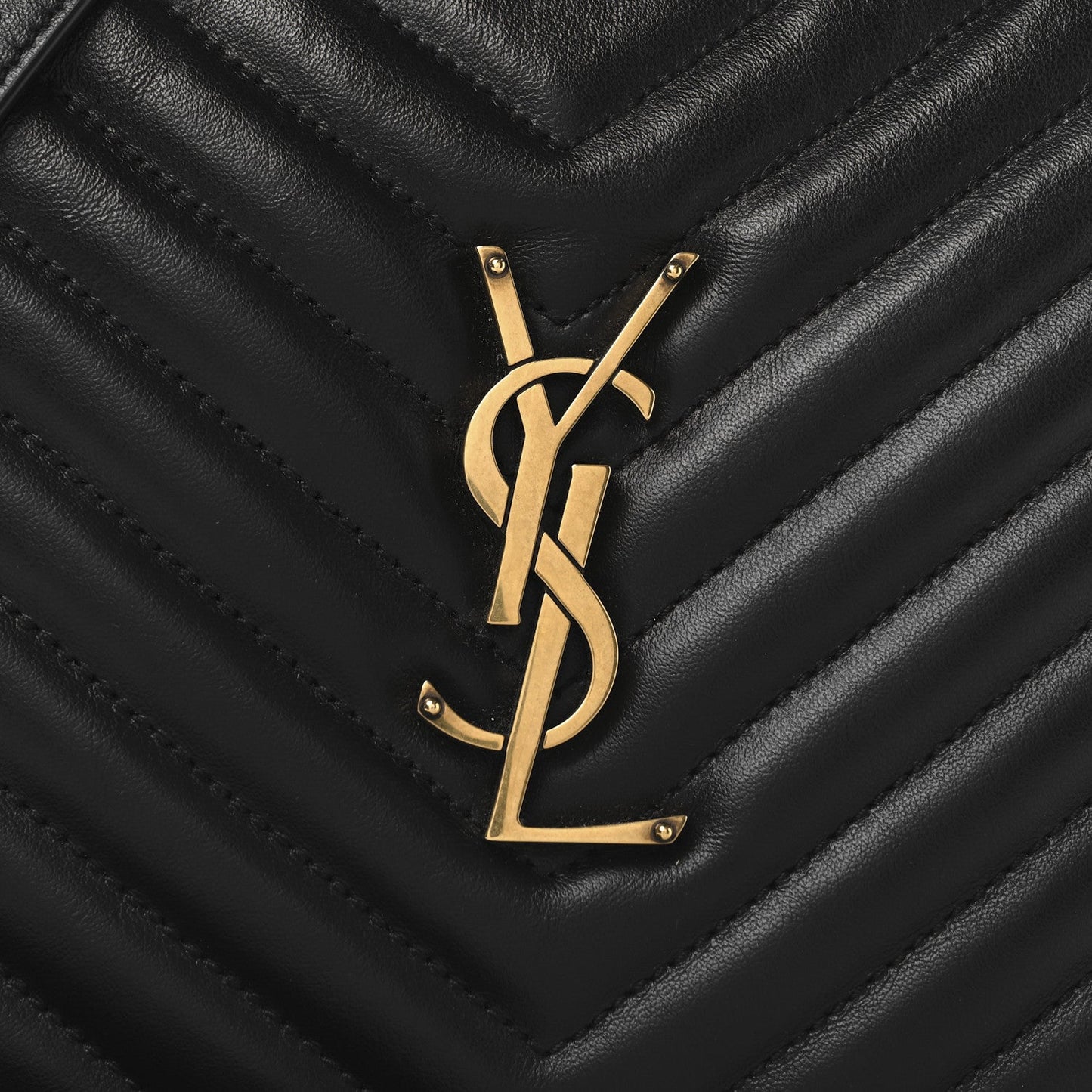 Calfskin Matelasse Monogram Lou Camera Bag Black
