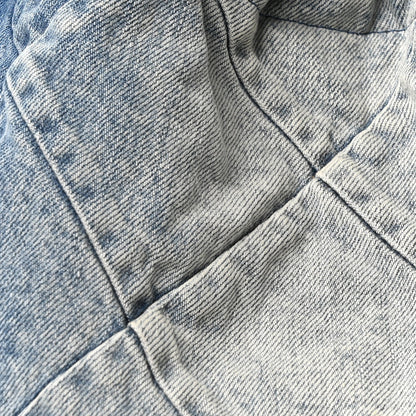 Denim Quilted Chanel 22 Blue