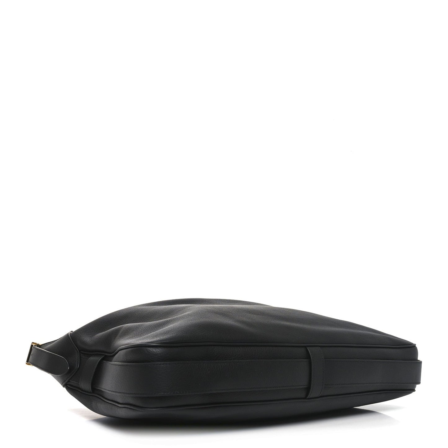 Supple Calfskin Large Romy Shoulder Bag Black