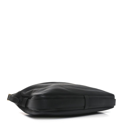 Supple Calfskin Large Romy Shoulder Bag Black