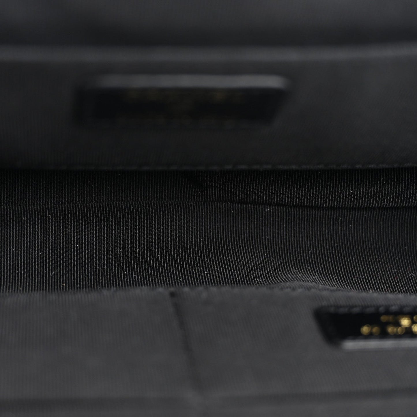 Tweed Quilted Kiss Lock Clutch Black